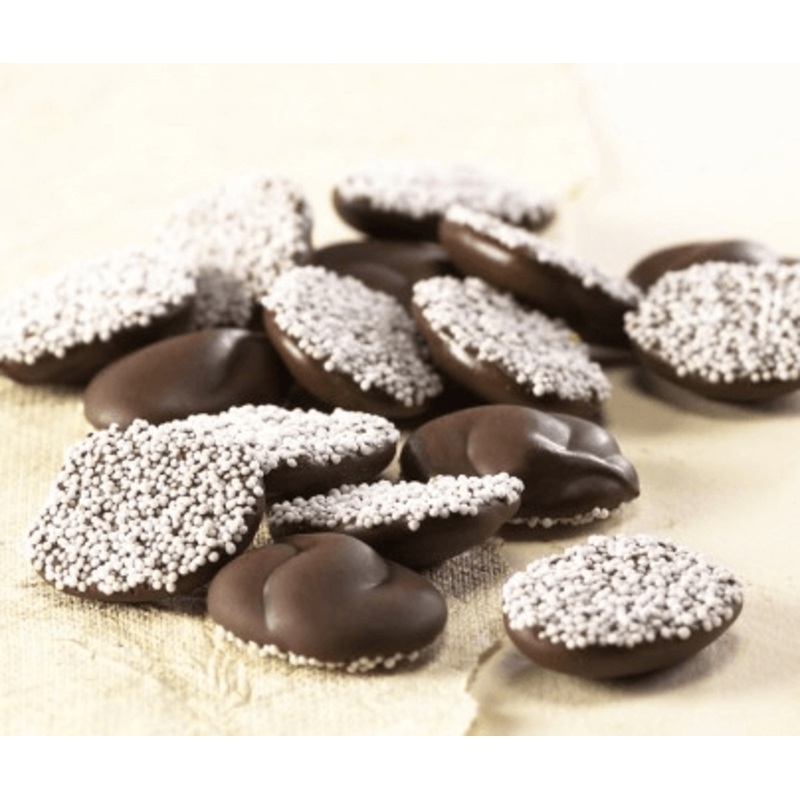 Asher Dark Chocolate Nonpareils White Seeds 8lbs
