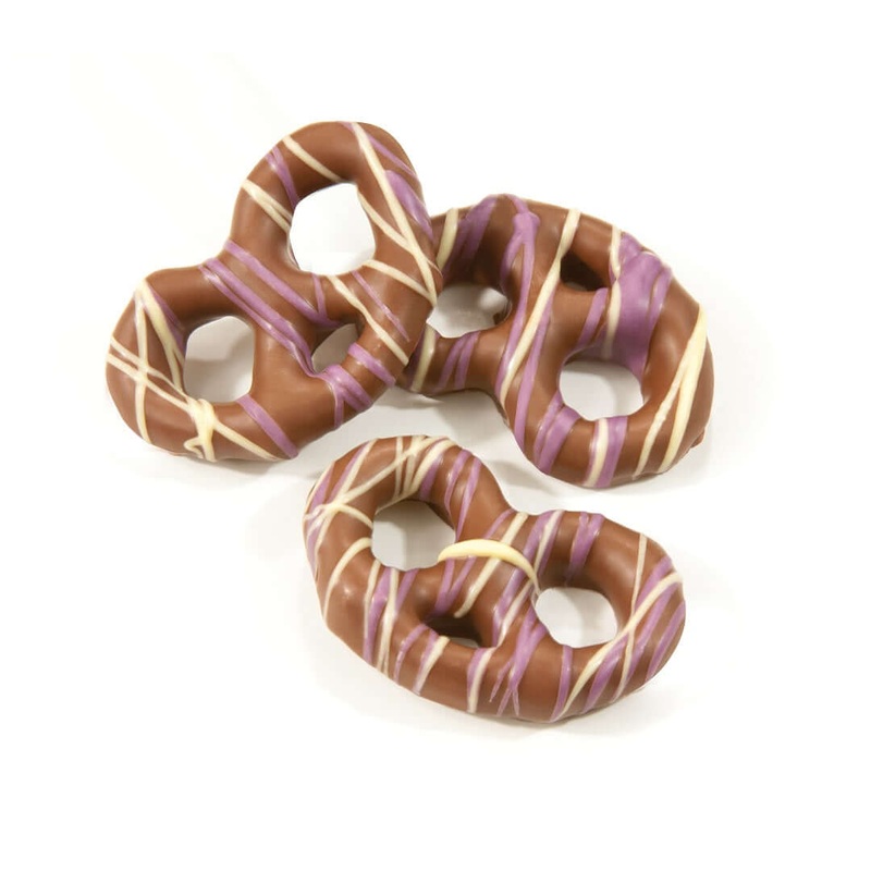 Asher Milk Mini Pretzels with Pastel String 4lb *Fragile Item*