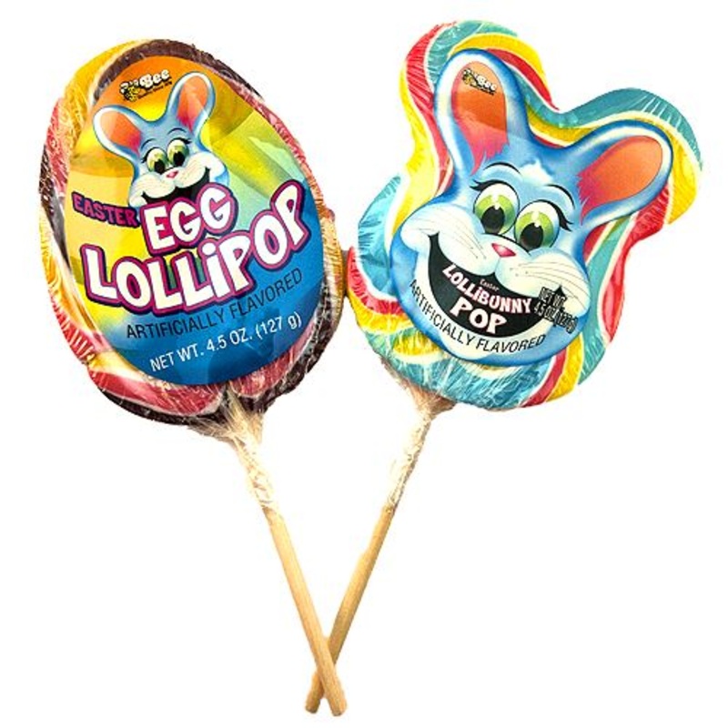 Easter Lollybunny or Egg Lollipop 4.5 oz.