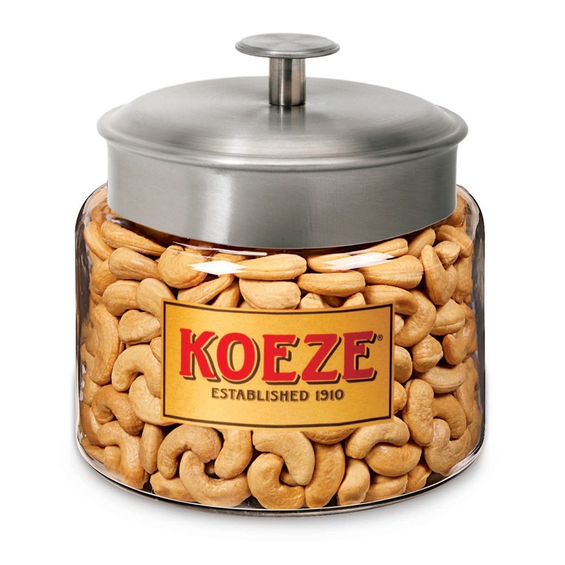 Koeze Colossal Cashews Open House – 3 Lb. Jar