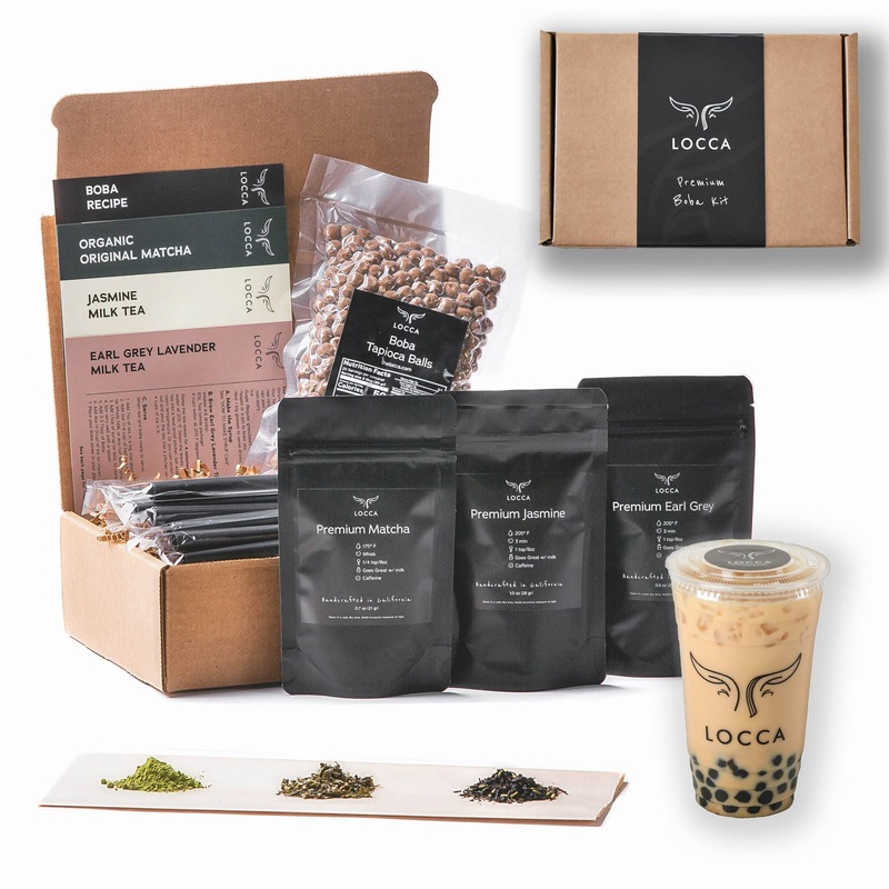 Locca Boba Tea Kit | 24+ Bubble Teas | Premium Daily Joy Kit | Premium Matcha, Earl Grey Lavender, Jasmine | Vegan & Gluten Free
