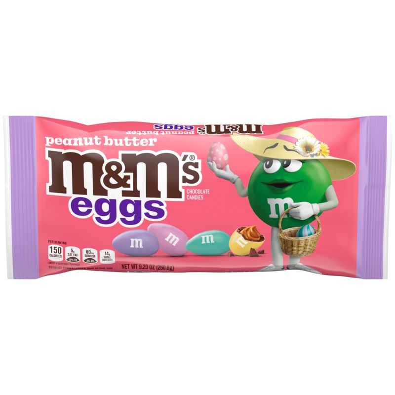 M&M Easter Peanut Butter Eggs 9.2 oz. Bag