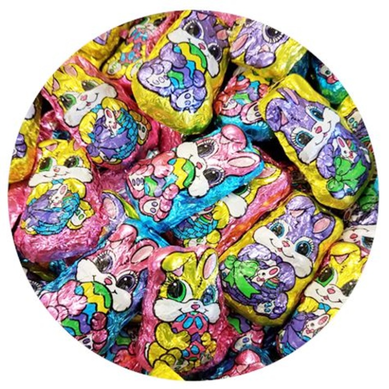 Palmer Foiled Milk Chocolate Bunnies – 3 lb Bulk Bag