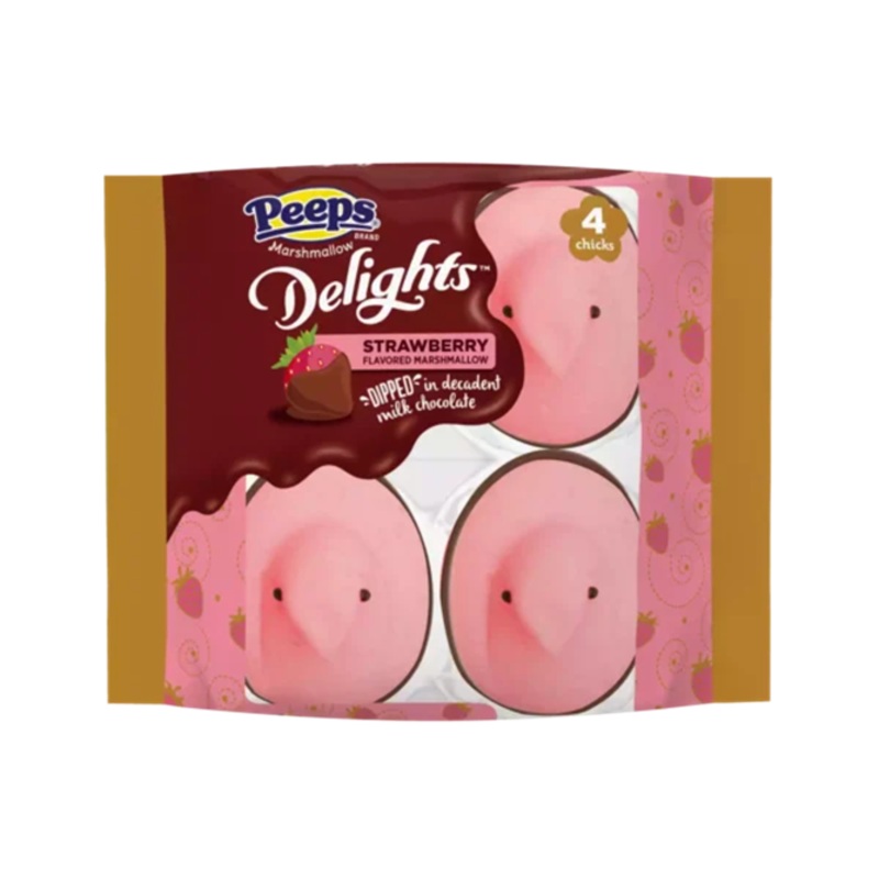 Peeps Delights Strawberry Dipped Marshmallow Chick 1.98 oz.
