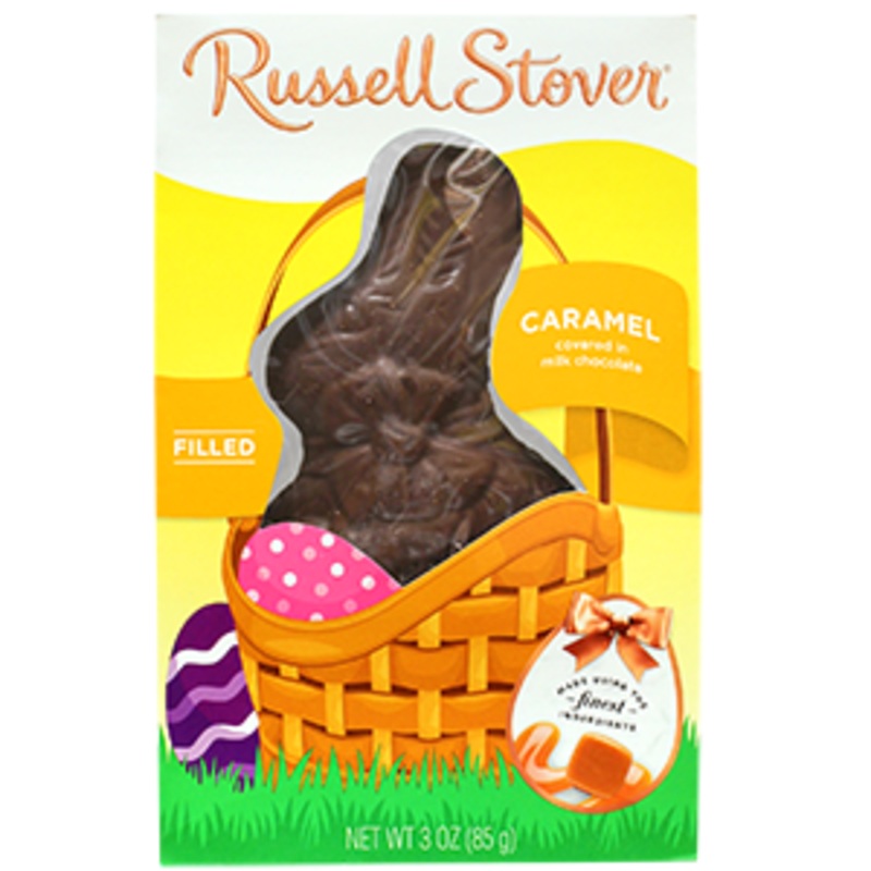 Russell Stover Milk Chocolate Caramel Rabbit 3 oz.