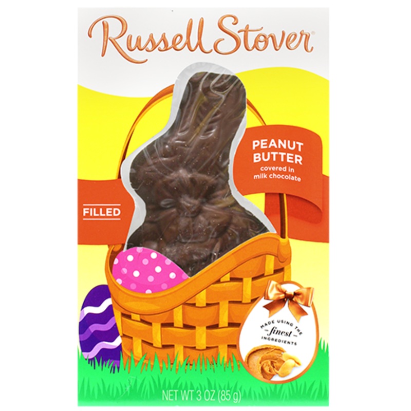 Russell Stover Milk Chocolate Covered Peanut Butter Rabbit 3 oz.
