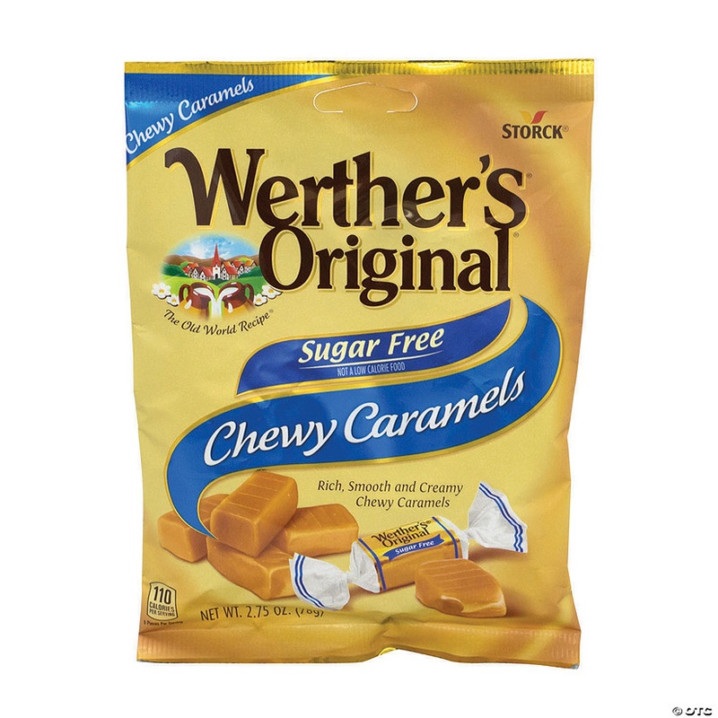 Werther’s Original Chewy Caramels Sugar Free, 2.75 oz, 3 Pack