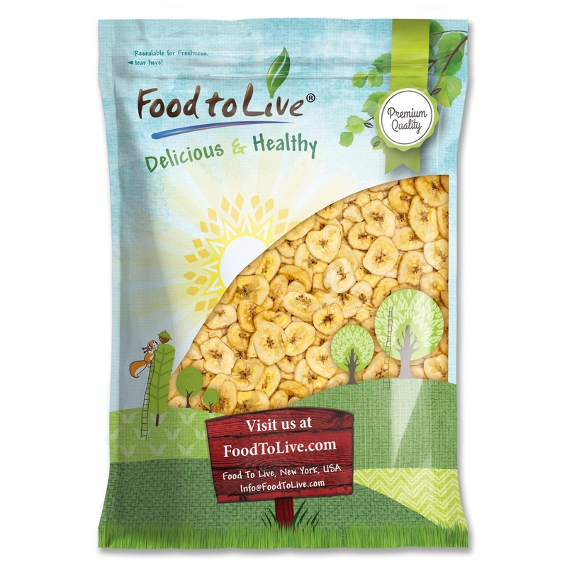Food To Live Banana Chips, 6 Pounds – Sweetened, Unsulfured, Kosher, Vegan, Bulk, Crisp & Tasty Snack