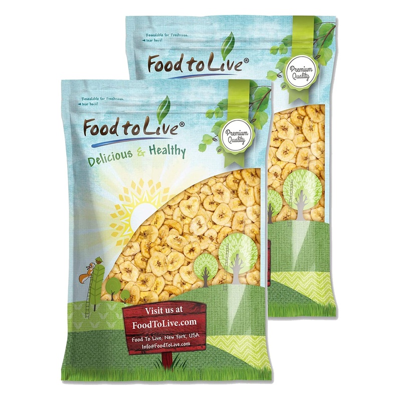 Food To Live Banana Chips, 9 Pounds – Sweetened, Unsulfured, Kosher, Vegan, Bulk, Crisp & Tasty Snack