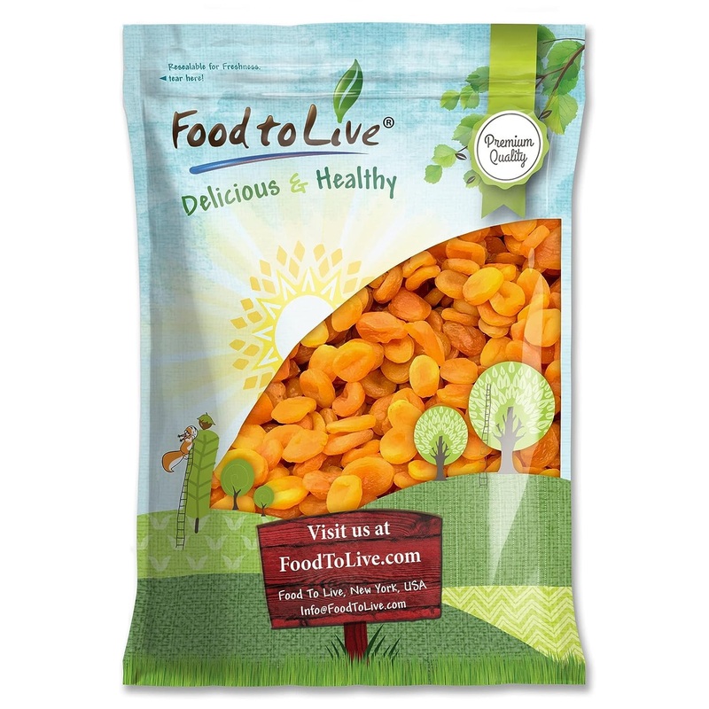 Food To Live – Dried Apricots, 8 Pounds Kosher, Vegan, Bulk, Product Of Turkey