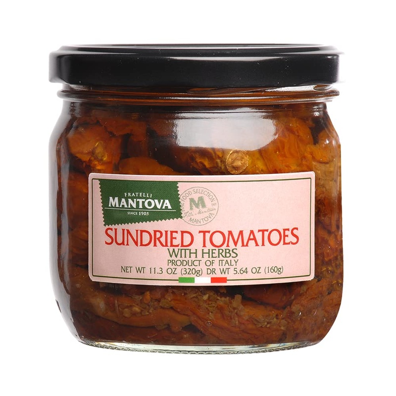 Mantova Sun-Dried Tomatoes, 11.3 Oz. (Pack Of 2), Product Of Italy, All-Natural, Sun-Dried Tomatoes, Vegan-Friendly, Non-Gmo, No