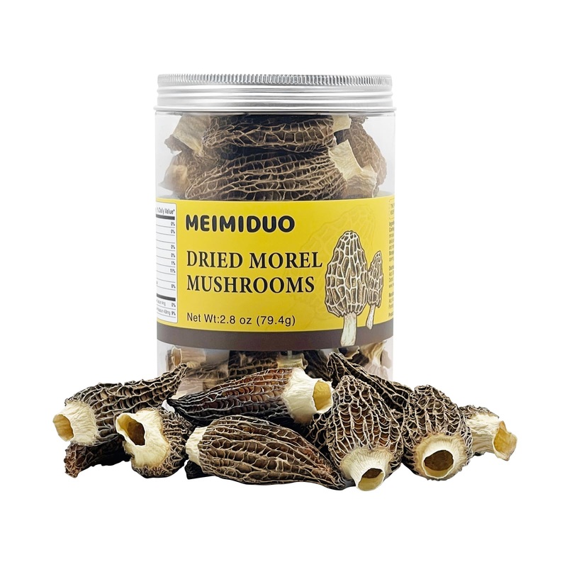 Meimiduo 2.8 Oz Delicious Grade Aaa Dried Morel Mushrooms For Cooking, Ketone Friendly, Gluten-Free, Fat-Free, Sugar-Free, No Ad