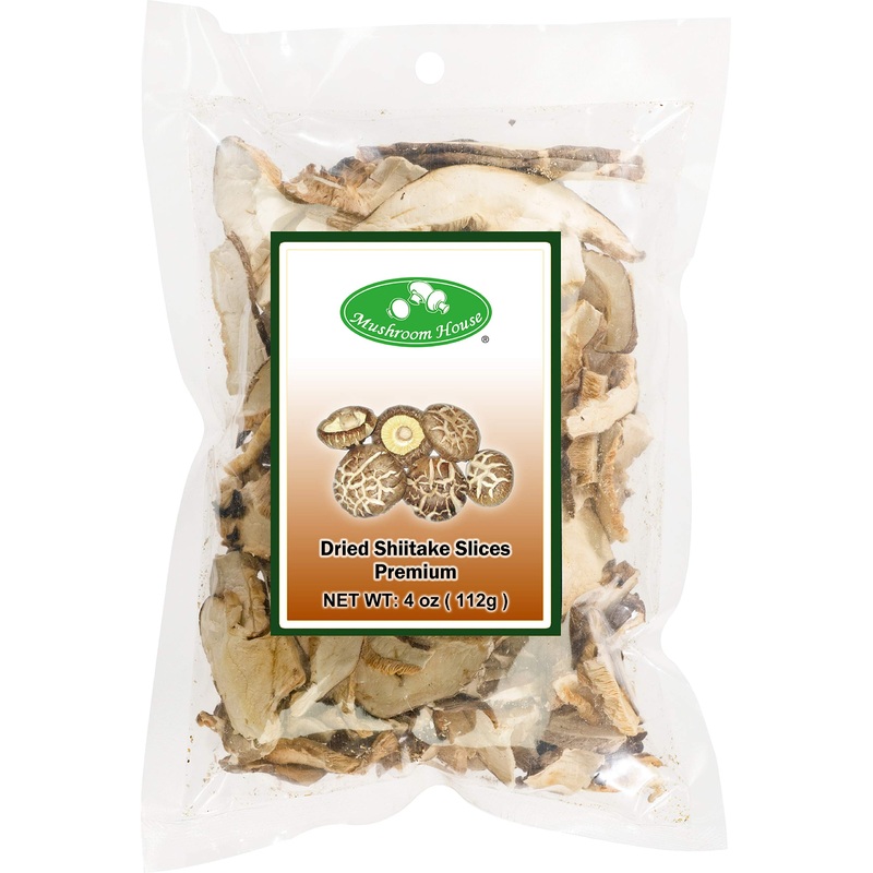 Mushroom House (Musi1) Mushroom House Dried Shiitake Mushroom Slices, 4 Ounce