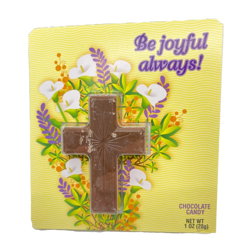 Palmer Easter Greeting Card with Chocolate Cross 1 oz.