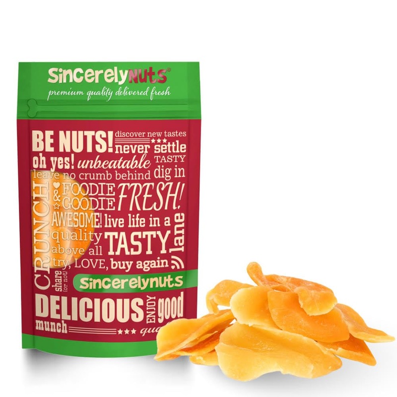 Sincerely Nuts Dried Mango Slices Lightly Sweetened & Unsulfured 1Lb Bag- Antioxidant Rich – Scrumptious Taste – Guaranteed Fres