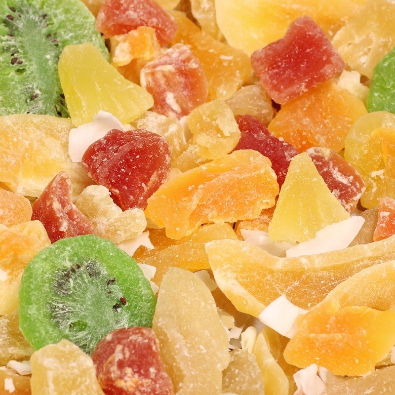 Tropical Deluxe Dried Mixed Fruit – By Its Delish, 10 Lbs Bulk Bag | Healthy Snacks For Adults | Fresh Snack Mix Dry Fruit | Pin