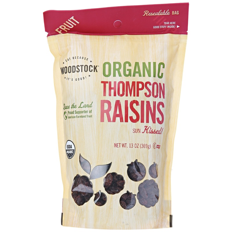 Woodstock Organic Thompson Raisins, 13 Oz
