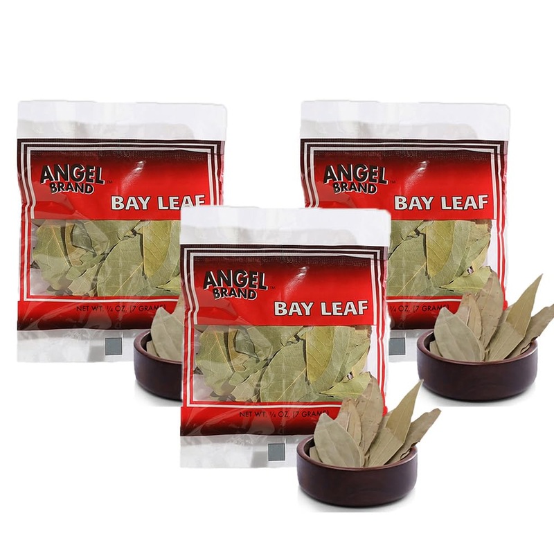 Angel Brand Bay Leaves – Whole Dried, 0.25Oz Pouch, Pack Of 3 – Laurel Leaves For Cooking, Teas, Stews & Savory Dishes