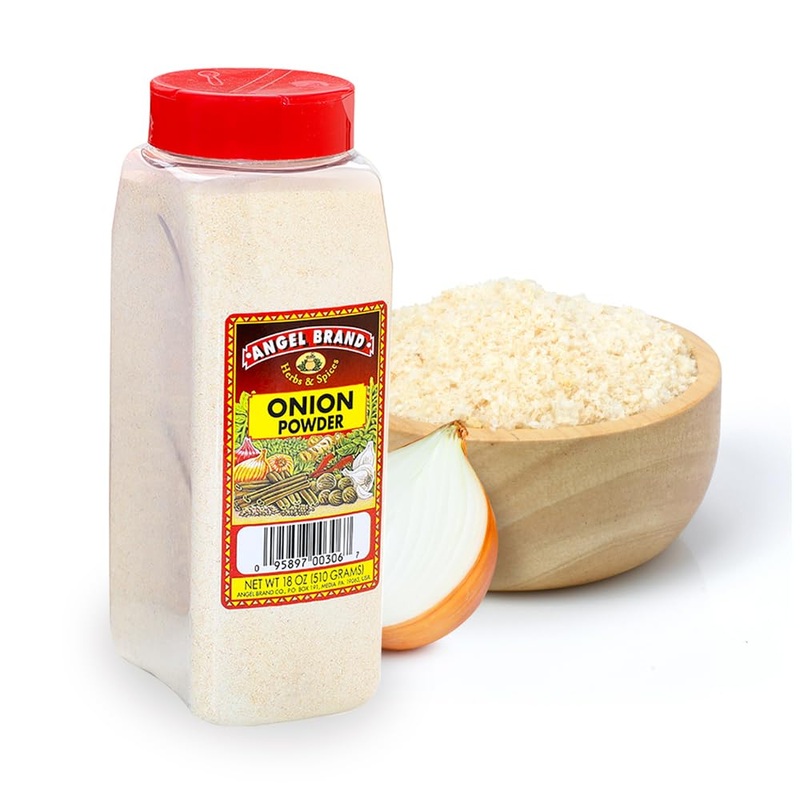 Angel Brand Onion Powder 18 Oz Bottle – Premium Ground Onion Seasoning For Cooking, Sauces, Marinades, And Dry Rubs – Bold Flavo