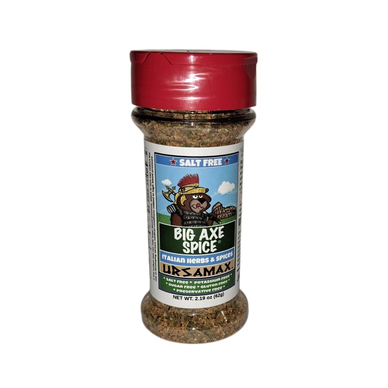 Big Axe Spice Ursamax – Italian/Mediterranean Seasoning Salt Free, Gluten Free, Sugar Free, Preservative Free – Vegetarian – Veg