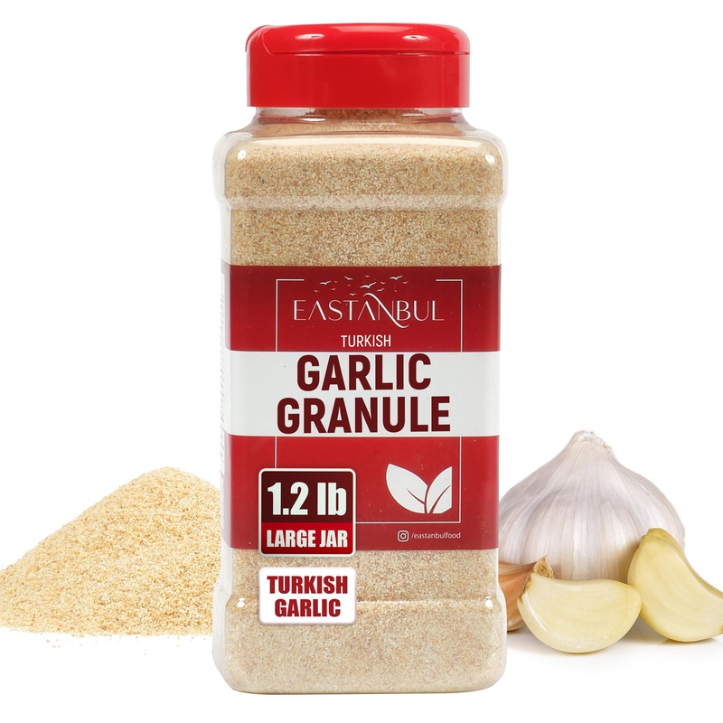 Eastanbul Granulated Garlic, 1.2Lb, Premium Turkish Garlic Granules, Perfect Mediterranean Seasoning For Cooking And Grilling, D