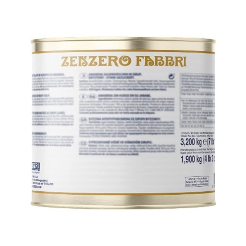 Fabbri Ginger In Syrup, 7 Pounds, Food Service Size, Gluten Free, Non- Gmo