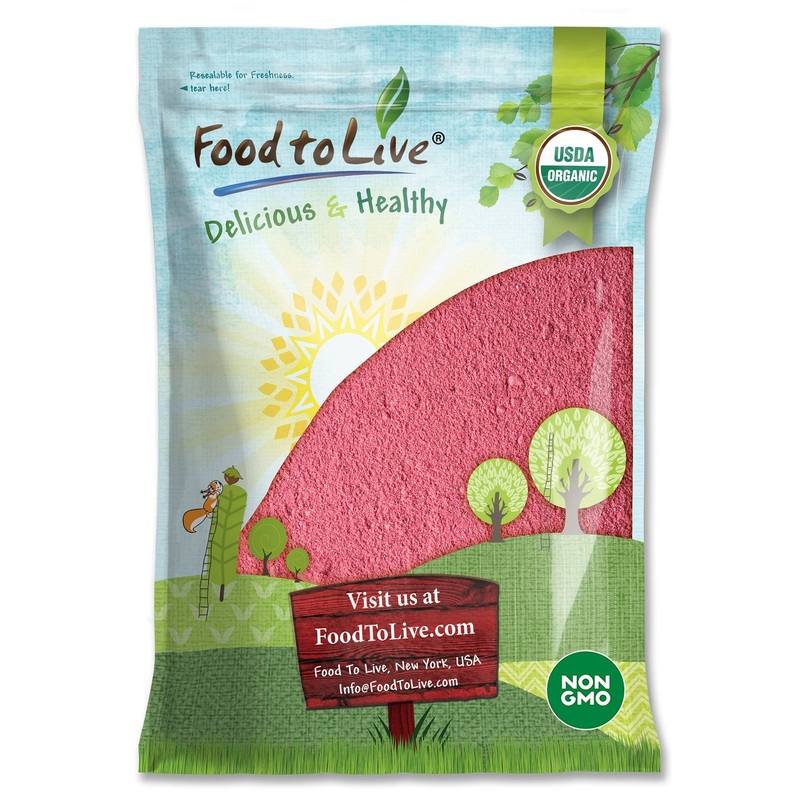 Food To Live Organic Cranberry Powder, 8 Pounds – Non-Gmo, Unsulfured, Raw, Dried Fruit, Vegan, Bulk, Great For Juices, Smoothie