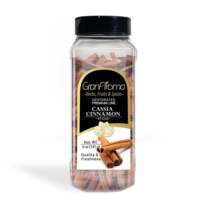 Granaroma Cassia Cinnamon Sticks, Aromatic & Sweet, Teas, Baking (5 Ounce)