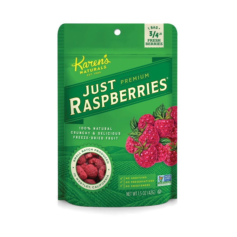 Karen’S Naturals Just Raspberries, 1.5-Ounce Package (Pack Of 6) (Packaging May Vary)