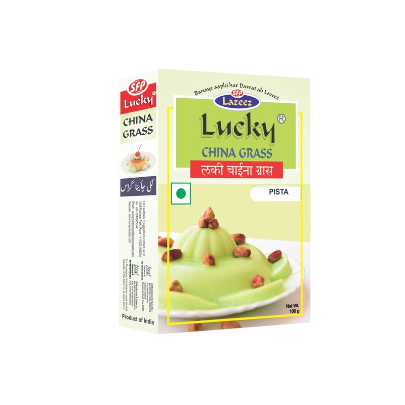 Lucky China Grass (Pista Flavor 100 Gm)[Pack Of 5]