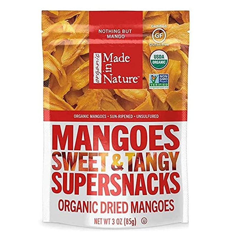 Made In Nature Organic Dried Fruit, Mangoes, 3Oz Bags – (Pack Of 6)