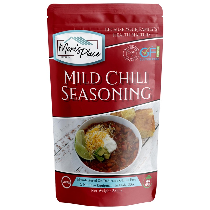 Mom’S Place Gluten-Free Mild Chili Seasoning Mix, Soy Free, Dairy Free & Vegan,16 Servings, 2.0 Oz.