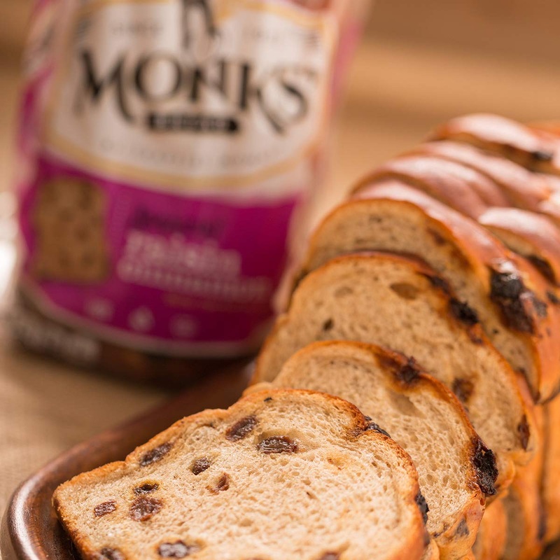 Monks’ Cinnamon Raisin Bread 3 Loaf Bundle (3 X 1Lb. Loaves)