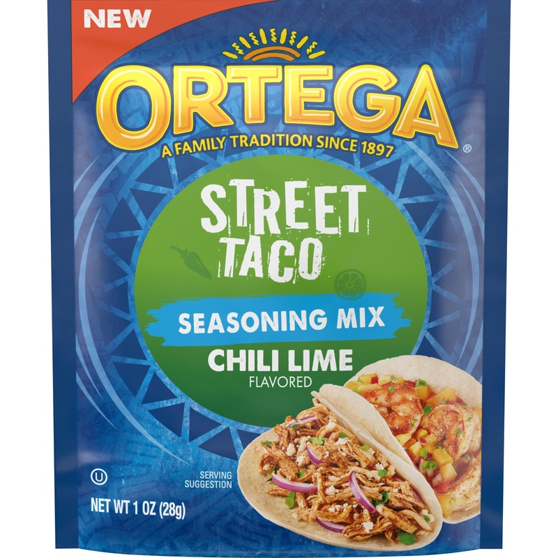Ortega Street Taco Seasoning Mix, Chili Lime, 1 Ounce (Pack Of 12)