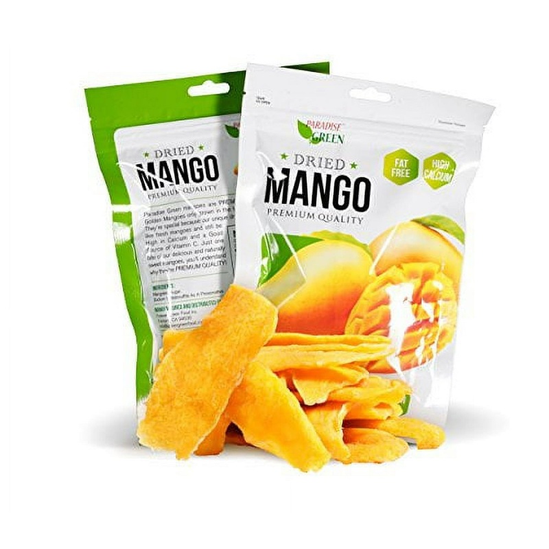 Paradise Green Premium Dried Mango Slices, 3.5 Oz, 8 Ct