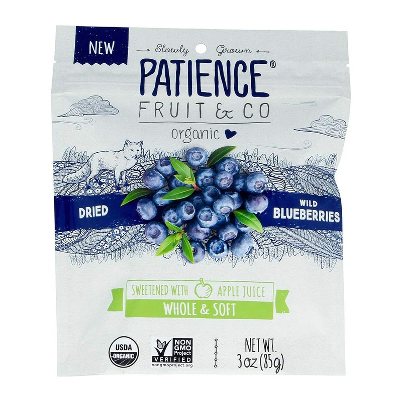 Patience Fruit & Co Organic Dried Wild Blueberries, 3 Oz