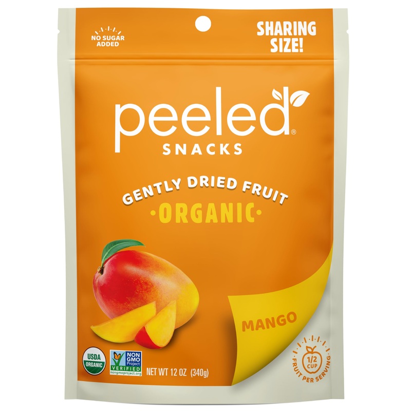 Peeled Snacks Organic Dried Fruit – Healthy, Vegan Snacks For On-The-Go Lunch And More Mango, 12 Oz (Pack Of 1)