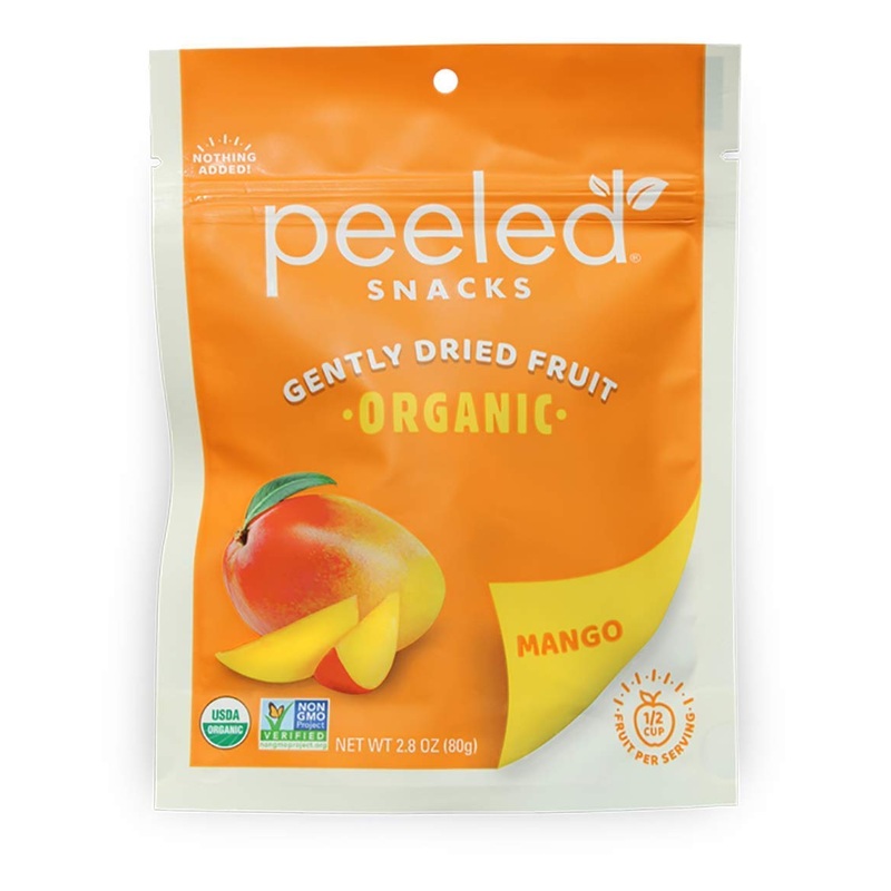 Peeled Snacks Organic Dried Fruit – Healthy, Vegan Snacks For On-The-Go Lunch And More Mango 2.8 Oz (Pack Of 1)