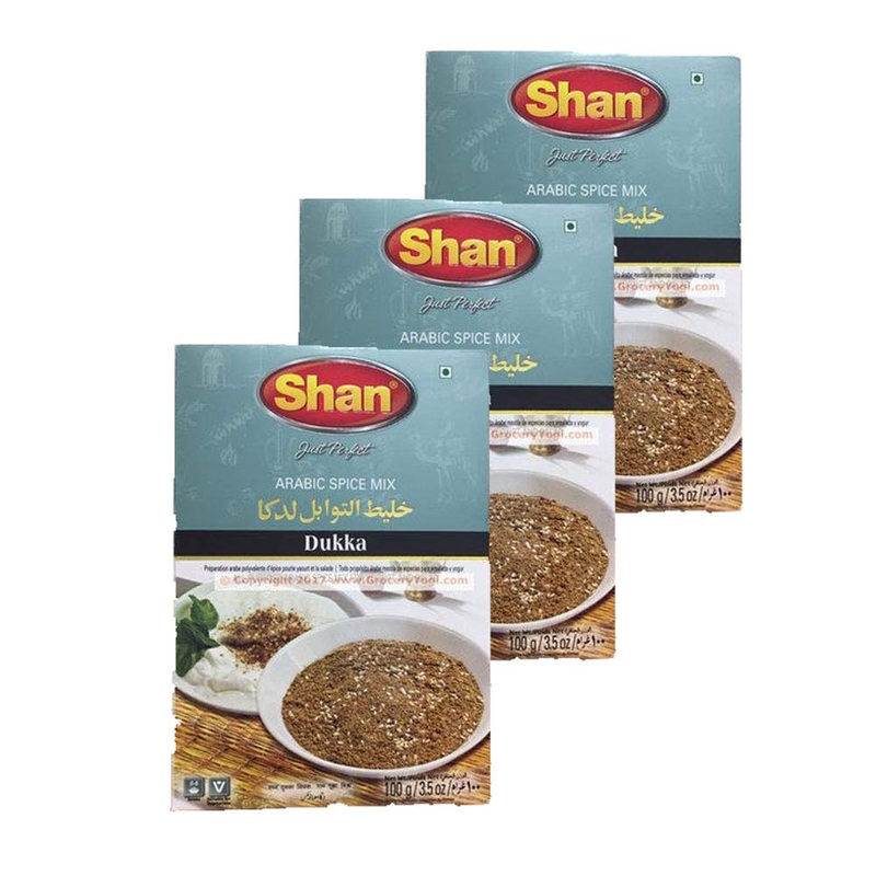 Shan Dukka Arabic Seasoning Mix 3.52 Oz (100G) – All Purpose Arabic Spice Mixes For Yogurt And Salad – Suitable For Vegetarians