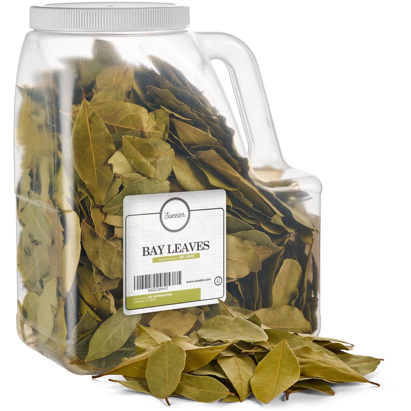 Sweeler Whole Bay Leaves Turkish Non-Gmo Hand Packed 8 Ounces (1 Pack)