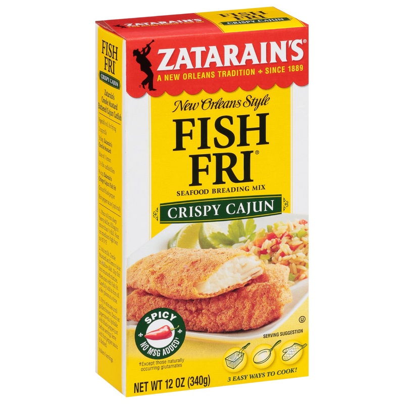 Zatarain’S Crispy Cajun Fish Fri Seafood Breading Mix, 12 Oz