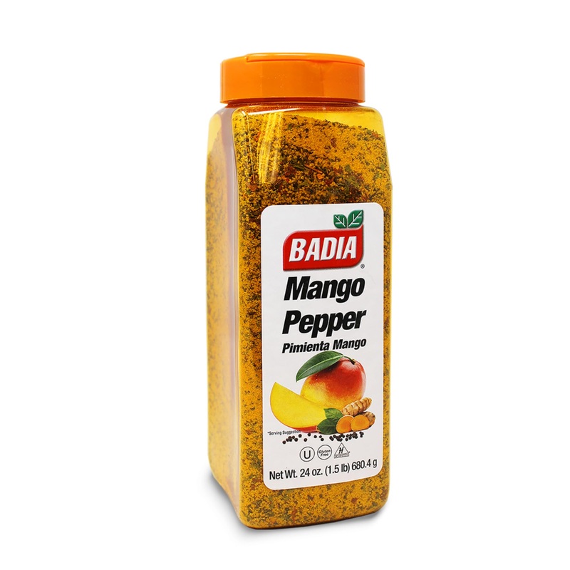 Badia Mango Pepper Seasoning, 24 Oz – Sweet & Zesty Citrus Pepper Blend For Chicken, Seafood & Vegetables