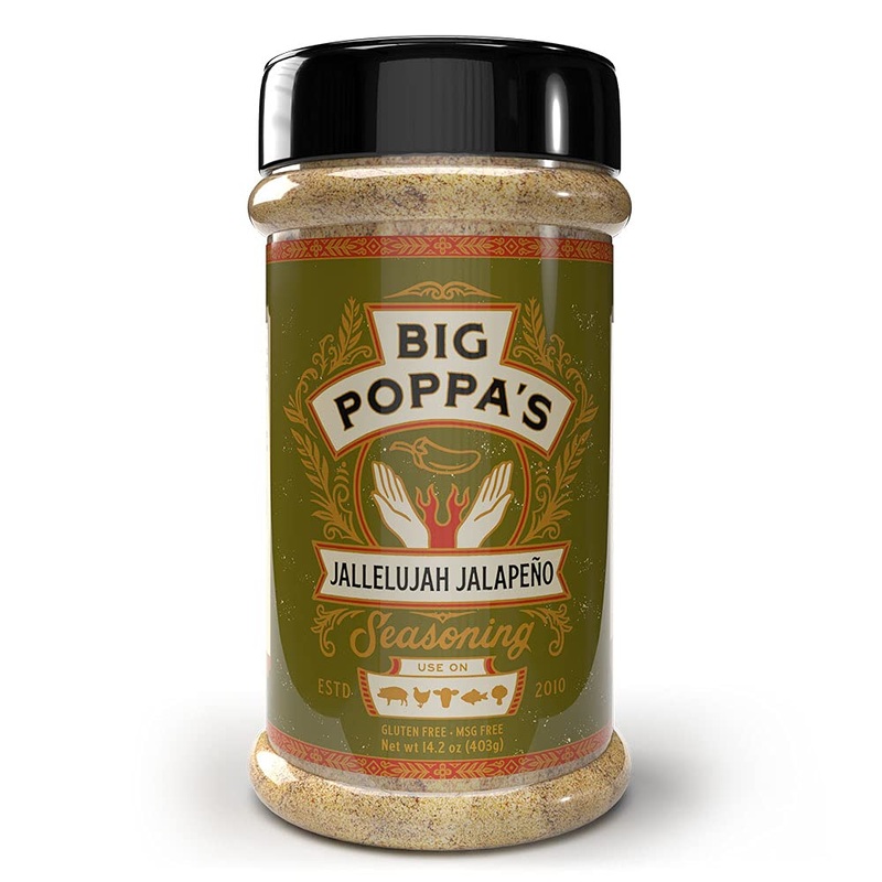 Big Poppas Jallelujah Spicy Jalapeno Seasoning – Versatile, Gluten-Free Jalapeno Rub For Steak, Chicken And More! (7.5 Oz)
