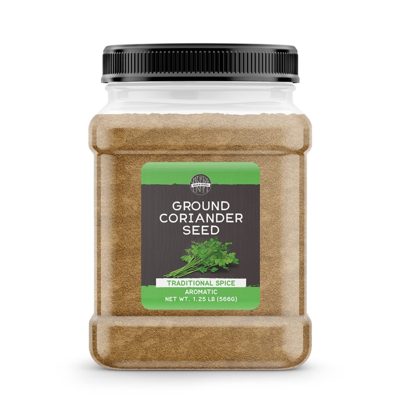 Birch & Meadow 1.25 Lb Of Ground Coriander Seed, Light Sweet Taste, Dry Rubs & Marinades