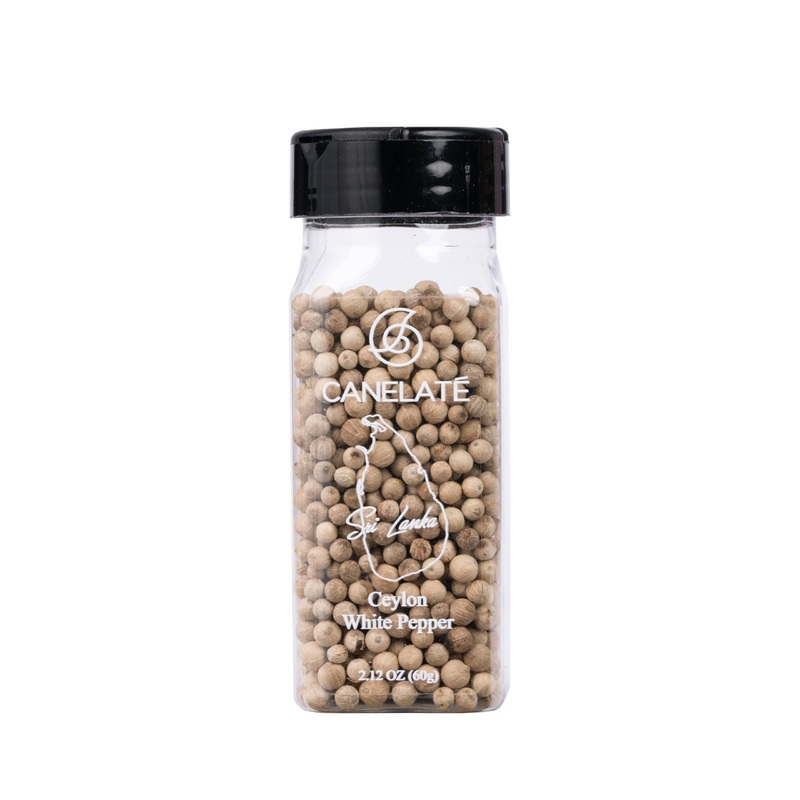 Canelat   Organic White Pepper Whole 60G (2.12Oz) – Packed At The Source, 100% Pure, Highest Piperine White Peppercorns From Sma