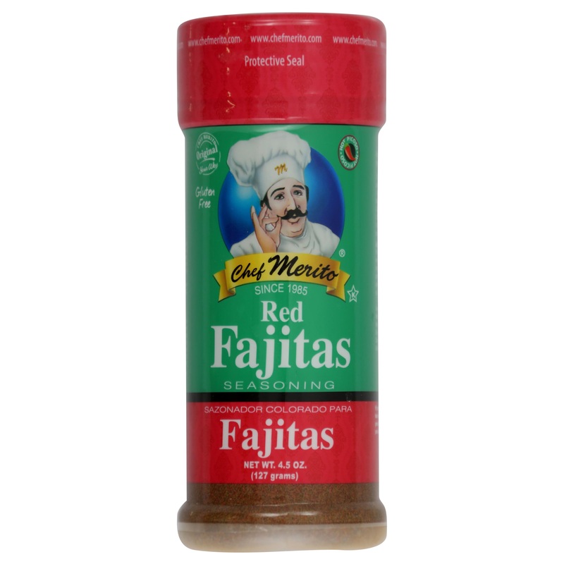 Chef Merito | Fajitas Rancheras Seasoning | 1 Bottle | 4.5 Oz | Authentic Latin Flavor Since 1985