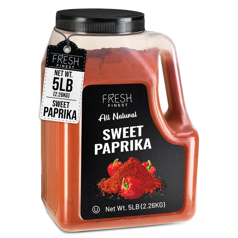 Fresh Finest Sweet Paprika Bulk 5 Lb – Premium Ground Seasoning, Freshly Packed At The Source, Perfect For Soups, Meat Rubs, Sau