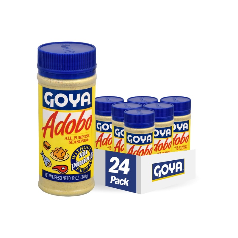 Goya Foods Adobo Without Pepper, 12-Ounce (Pack Of 24), (3823)