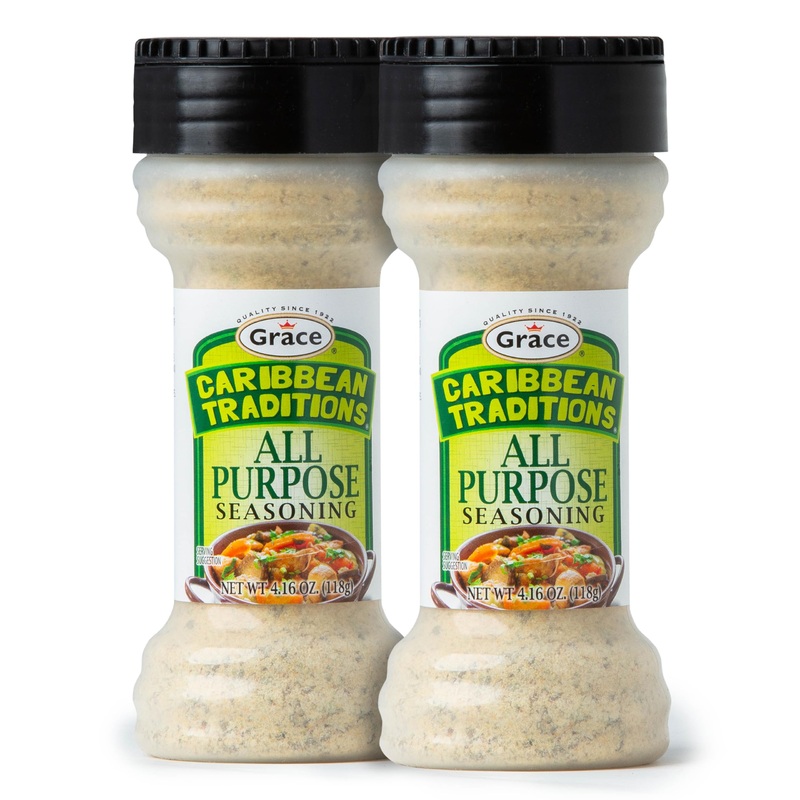Grace Caribbean Tradition All Purpose Seasoning – 2 Pack – All Spices & Seasonings For Cooking – A Complete Veggie Blend – The B