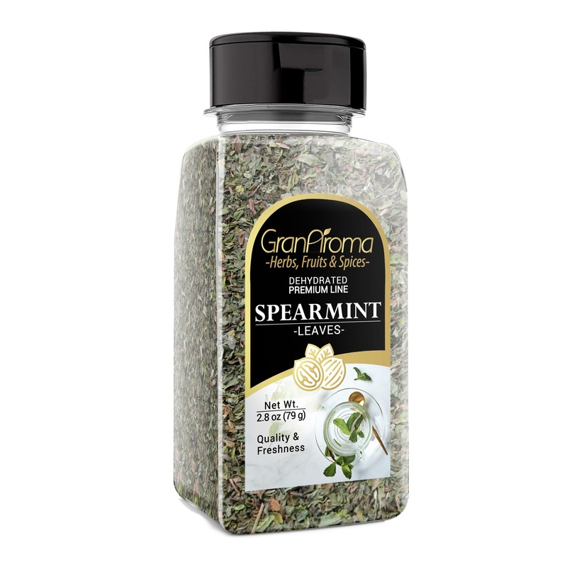 Granaroma Dried Spearmint Leaves, Refreshing & Aromatic, Drinks & Teas, Crisp Herb (5.4 Ounce)